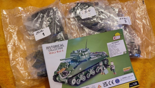 Tehly 2570 NOVINKA bez krabice - tank M4A3 Sherman